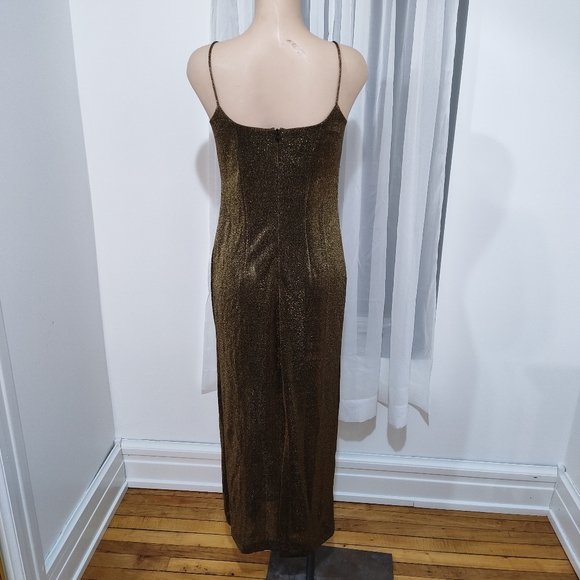 Reitman Petites Size 2 Gold Dress - Picture 4 of 7